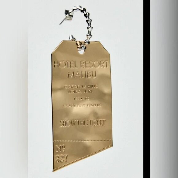 Zara plate earrings New with Gift box 🎁 - Picture 4 of 7